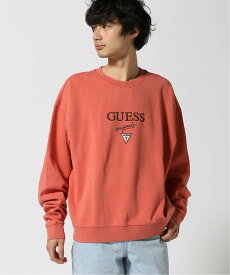 【SALE／50%OFF】GUESS (M)Logo Crewneck Sweatshirt ゲス トップス スウェット・トレーナー グリーン パープル ブラック ベージュ グレー オレンジ ピンク【送料無料】