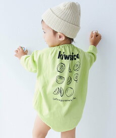 【SALE／18%OFF】devirock 綿100% デビラボ プリント ゆったり 長袖 ロンパース 子供服 キッズ 男の子 26SS デビロック マタニティウェア・ベビー用品 ロンパース・カバーオール グリーン グレー ピンク