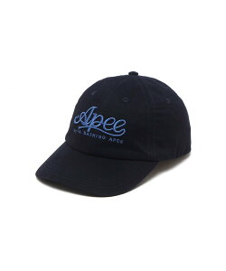 A BATHING APE EMBROIDERY LOGO BASEBALL CAP �A �x�C�V���O �G�C�v �X�q �L���b�v �l�C�r�[ �u���E�� �x�[�W���y���������z