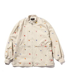 【SALE／50%OFF】BEAMS PLUS BEAMS PLUS / コットン インクジェットマッピング エンブロイダリー ボートジャケット ビームス アウトレット ジャケット・アウター ブルゾン・ジャンパー ベージュ【送料無料】