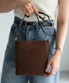【SALE／39%OFF】Riberry ポーチ付きスエードミニショルダーバッグ リベリー バッグ ショルダーバッグ ブラック ブラウン