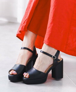 attagirl 厚底ヒールアンクルストラップサンダル アタガール シューズ・靴 サンダル ホワイト シルバー ブラック