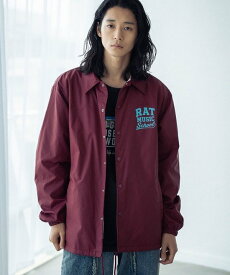 【SALE／70%OFF】RATTLE TRAP リフレクタープリントナイロンコーチジャケット メンズ ビギ ジャケット・アウター ブルゾン・ジャンパー ブラック ワインレッド グリーン
