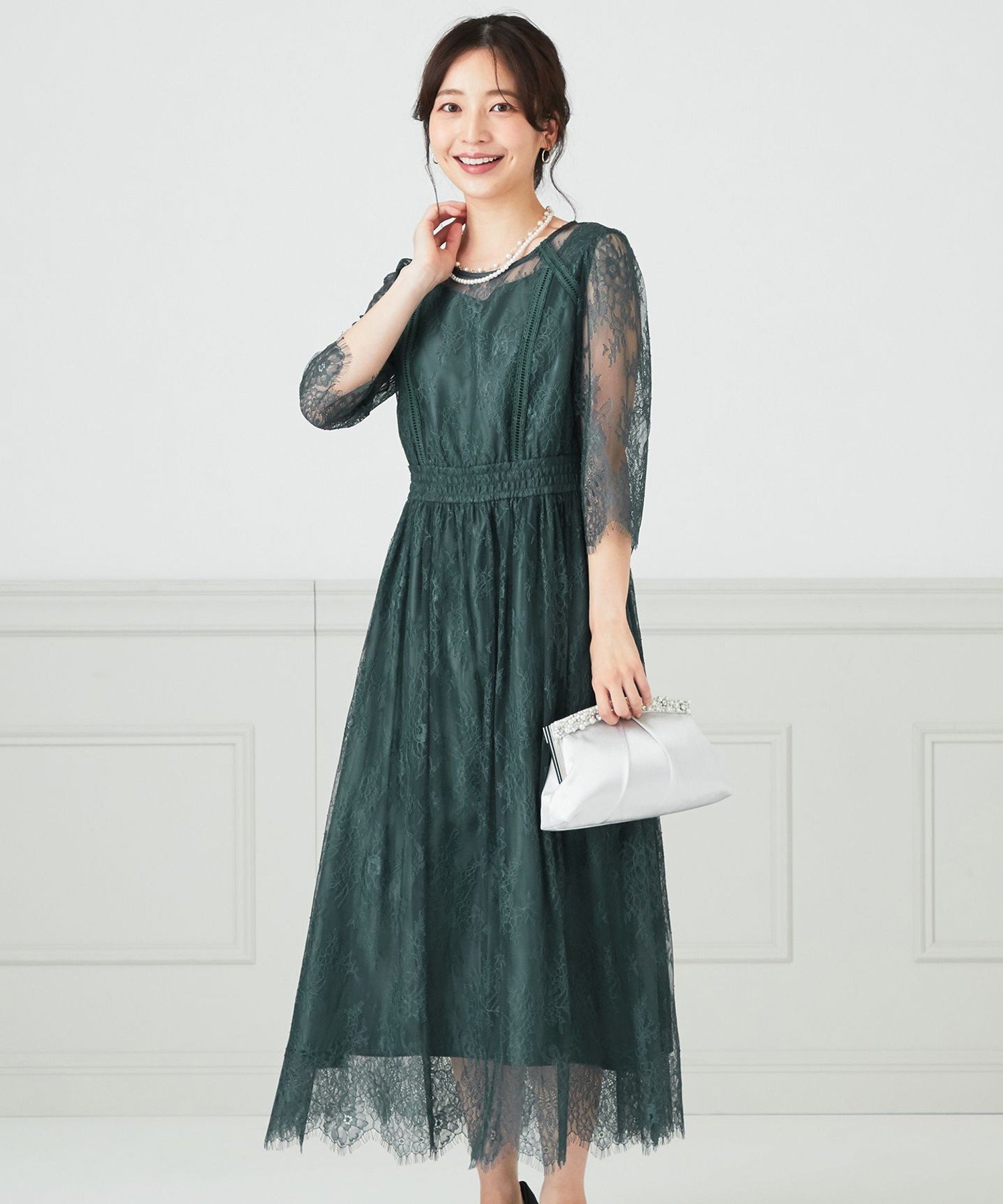 any SiS｜【洗える】パネルレース ドレス | Rakuten Fashion(楽天