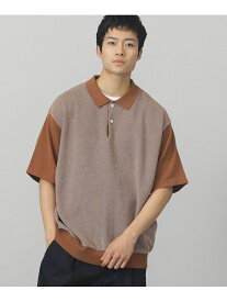 【SALE／70%OFF】BEAMS HEART BEAMS HEART / バーズアイ ビッグ ポロシャツ ビームス アウトレット トップス ポロシャツ ブラウン ブラック