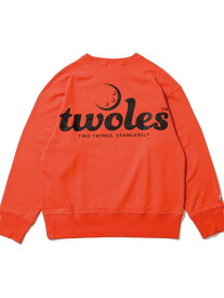 【SALE／50%OFF】twoles twoles LOGO スウェット トゥレス トップス カットソー・Tシャツ オレンジ ホワイト ブラック【送料無料】
