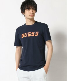 【SALE／60%OFF】GUESS (M)Logo Ryley Tee ゲス トップス カットソー・Tシャツ ブルー ホワイト