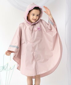 panpantutu チュールコサージュレインポンチョ パンパンチュチュ ジャケット・アウター レインコート ピンク ネイビー【送料無料】