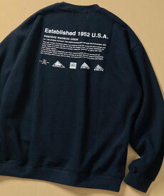 【SALE／30%OFF】KELTY KELTY×FREAK'S STORE/ケルティ 別注 ヒストリーロゴ バックプリント クルーネックスウェット 【限定展開】 25AW フリークスストア トップス スウェット・トレーナー ブラック グレー【送料無料】