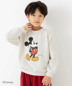 Disney ＜ディズニー＞ミッキーマウス/裏毛トレーナー チルツー トップス スウェット・トレーナー ブルー ブラック ホワイト