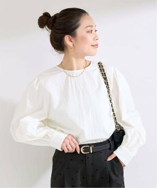 B.C STOCK 《追加》手洗い可 / ボリュームスリーブブラウス ベーセーストック トップス シャツ・ブラウス ブラウン ブラック ホワイト【送料無料】