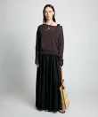 シアーボートネック プルオーバー