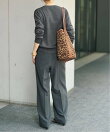 《手洗い可》ウールポリエステルクルーネックプルオーバー