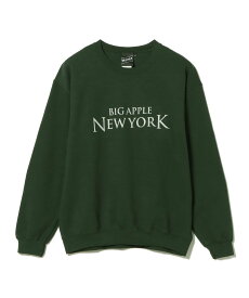 【SALE／40%OFF】BEAMS T 【SPECIAL PRICE】BEAMS T / BIG APPLE クルーネック スウェット ビームス アウトレット トップス スウェット・トレーナー グレー【送料無料】