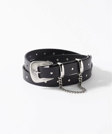 417 EDIFICE 【JIEDA / ジエダ】STUDS WESTERN BELT フォーワンセブン エディフィス ファッション雑貨 ベルト ブラック【送料無料】