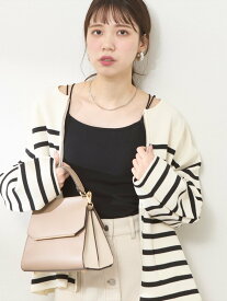 natural couture 【WEB限定】カップ付きフライスキャミ ナチュラルクチュール トップス キャミソール ホワイト ブラック ベージュ