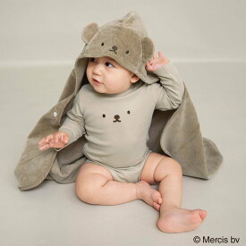 branshes 【miffy/ミッフィー/boris/ボリス】フード付きバスローブ ブランシェス マタニティウェア・ベビー用品 その他のベビーグッズ ホワイト ブラウン【送料無料】