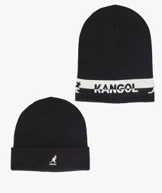 KANGOL KANGOL 2-WAY TEXT BEANIE / カンゴール オーバーライド 帽子 ニット帽・ビーニー ホワイト レッド ブラック【送料無料】