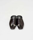 オープントゥメタルフラットミュール / Open-Toe Metal Flat Mules