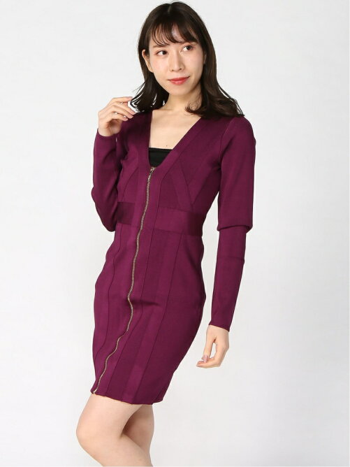 Guess W Plunging V Neck Mirage Dress Rakuten Fashion 楽天ファッション 旧楽天ブランドアベニュー Ag1359