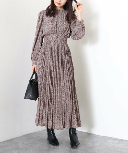Archives 花柄ハイネックプリーツワンピース Rakuten Fashion 楽天ファッション 旧楽天ブランドアベニュー Ej59