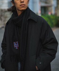 �ySALE�^60%OFF�zBEAMS INFIELDERDESIGN * BEAMS / �ʒ� MLB Cashmere Stole �r�[���X ���� �t�@�b�V�����G�� �}�t���[�E�X�g�[���E�l�b�N�E�H�[�}�[�y���������z