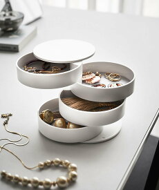 collex 【tower】 アクセサリートレー4段 回転式 コレックス インテリア・生活雑貨 その他のインテリア・生活雑貨 ホワイト