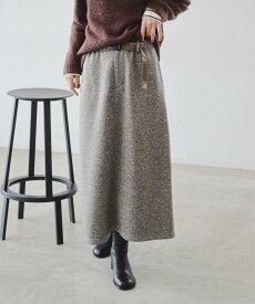 【SALE／30%OFF】B:MING by BEAMS 【1/15新規値下げ】【別注】Gramicci / ニット フレア スカート(S~M) 25AW 秋冬 アウトドア キャンプ リラックス 防寒 ウォッシャブル ビーミング ライフストア バイ ビームス スカート ロング・マキシスカート ホワイト ブラッ【送料無料】