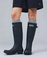Rouge vif la cle 【Barbour/バブアー】レインロングブーツ/シーズンレス/梅雨/ロングブーツ ルージュ・…