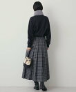 T/Rタータンチェックプリーツスカート