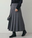 T/Rタータンチェックプリーツスカート