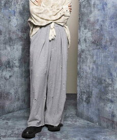 MAISON SPECIAL Sweat Jacquard Easy Wide Pants メゾンスペシャル パンツ ジャージ・スウェットパンツ グレー ブラック ホワイト【送料無料】