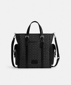 【SALE／60%OFF】COACH OUTLET 【公式】スプリント トート・シグネチャー ジャカード コーチ　アウトレット バッグ トートバッグ ブラック【送料無料】