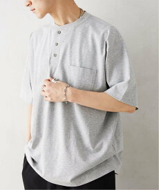 JOURNAL STANDARD relume Allen A / アレンエー S/S PK HENLY NECK ジャーナル スタンダード レリューム トップス カットソー・Tシャツ グレー ホワイト【送料無料】