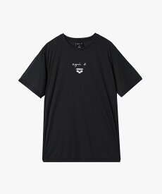 agnes b. FEMME agnes b. x arena 半袖 Tシャツ アニエスベー トップス カットソー・Tシャツ ブラック【送料無料】