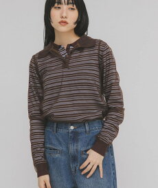 【SALE／50%OFF】KBF チュールレイヤードニットシャツ ケービーエフ トップス ニット ホワイト ピンク ブラウン