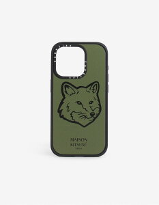 Maison Kitsune Maison Kitsune/(U)MK x CASETIFY BOLD FOX HEAD MAGSAFE IMPACT IPHONE CASE(iPhone15Pro) メゾン キツネ スマホグッズ・オーディオ機器 スマホ・タブレット・PCケース/カバー グリーン【送料無料】