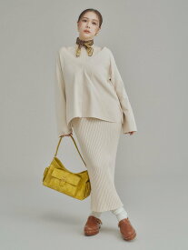 Mila Owen 両得レイヤードニットワンピ ミラオーウェン トップス その他のトップス ブラック【送料無料】