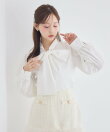 リボンボウタイブラウス