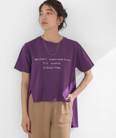 【SALE／9%OFF】Bou Jeloud 発泡ロゴプリントTシャツ ブージュルード トップス カットソー・Tシャツ ネイビー ホワイト パープル【送料無料】