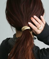 colleca la 2連メタルヘアゴム コレカラ ヘアアクセサリー ヘアゴム ゴールド シルバー