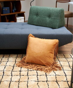 �ySALE�^30%OFF�zJOURNAL STANDARD FURNITURE SUEDE FRINGE CUSHION �N�b�V�����J�o�[45cm �W���[�i���X�^���_�[�h�t�@�j�`���[ �C���e���A�E�����G�� �N�b�V�����E�N�b�V�����J�o�[ �I�����W �u���E�� �J�[