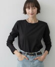 シアー切り替えクルーネックカットソー