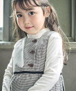 【お揃い】千鳥格子プリーツジャンパースカート(90~150cm)
