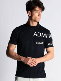 【SALE／37%OFF】NICOLE CLUB FOR MEN Admiral別注ロゴボ-ダ-ジャカ-ドモックネックシャツ ニコル トップス カットソー・Tシャツ ブルー ホワイト ブラック ネイビー【送料無料】