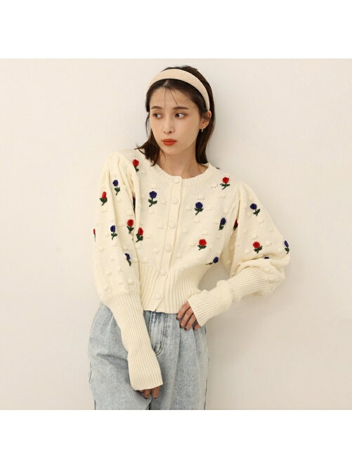 One After Another Nice Claup フラワーニットカーディガン Rakuten Fashion 楽天ファッション 旧楽天 ブランドアベニュー Dr0364