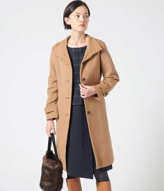 【SALE／40%OFF】NEWYORKER WOMEN ウールシャルムビーバー スタンドカラーコート ニューヨーカー ジャケット・アウター その他のジャケット・アウター ブラック ブラウン【送料無料】