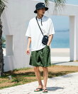 新色追加 KANGOL 別注コラボ 接触冷感水陸両用クライミングショートパンツ