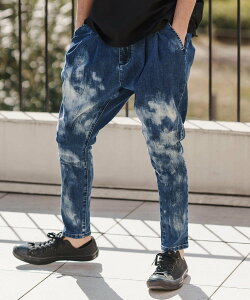 CAMBIO mp13370-Random Bleach Unique Silhouette Pants �f�j���p���c �J���r�I �p���c ���̑��̃p���c �u���b�N�y���������z