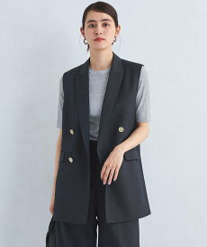 【SALE／50%OFF】UNITED ARROWS green label relaxing Greed グリード テーラード ジレ -ウォッシャブル・防シワ- ユナイテッドアローズ アウトレット ジャケット・アウター テーラードジャケット・ブレザー ネイビー ベージュ【送料無料】